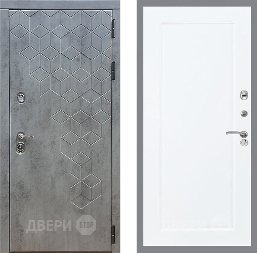 Входная металлическая Дверь Стоп БЕТОН ФЛ-119 Силк Сноу в Голицыно