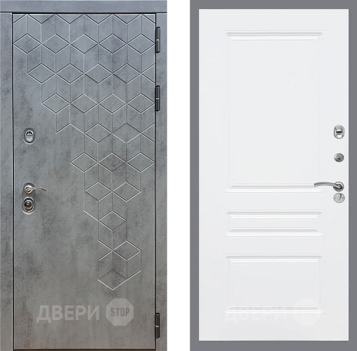 Входная металлическая Дверь Стоп БЕТОН ФЛ-243 Силк Сноу в Голицыно