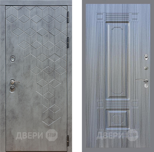 Входная металлическая Дверь Стоп БЕТОН ФЛ-2 Сандал грей в Голицыно