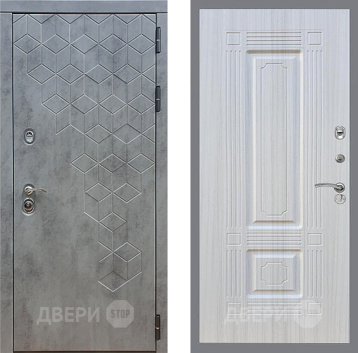 Входная металлическая Дверь Стоп БЕТОН ФЛ-2 Сандал белый в Голицыно