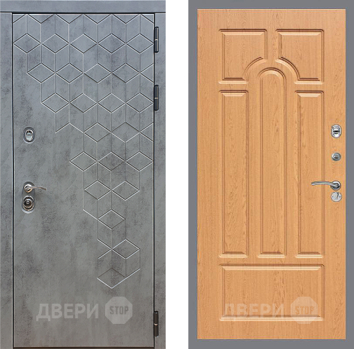 Дверь Стоп БЕТОН ФЛ-58 Дуб в Голицыно
