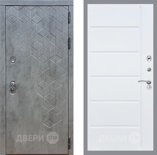 Дверь Стоп БЕТОН ФЛ-102 Белый ясень в Голицыно