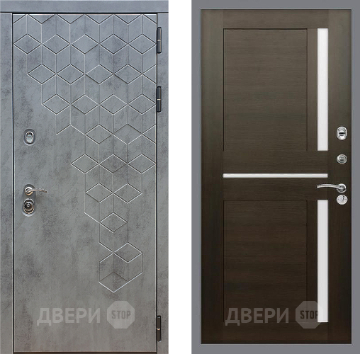 Входная металлическая Дверь Стоп БЕТОН СБ-18 Венге в Голицыно