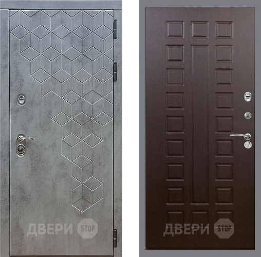 Входная металлическая Дверь Стоп БЕТОН ФЛ-183 Венге в Голицыно