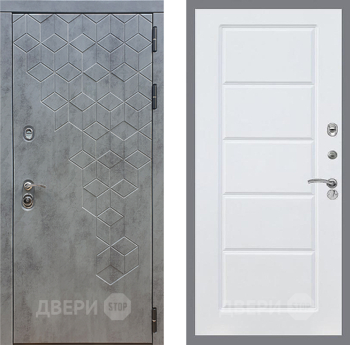 Входная металлическая Дверь Стоп БЕТОН ФЛ-39 Силк Сноу в Голицыно