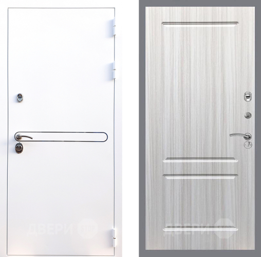 Входная металлическая Дверь Стоп Лайн Вайт ФЛ-117 Сандал белый в Голицыно