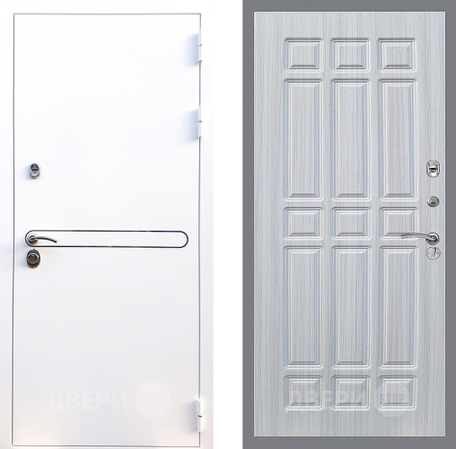Входная металлическая Дверь Стоп Лайн Вайт ФЛ-33 Сандал белый в Голицыно
