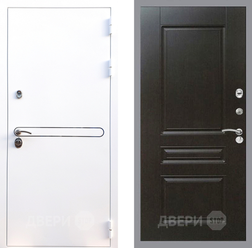 Входная металлическая Дверь Стоп Лайн Вайт ФЛ-243 Венге в Голицыно