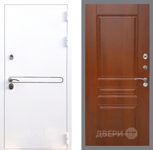 Входная металлическая Дверь Стоп Лайн Вайт ФЛ-243 Итальянский орех в Голицыно