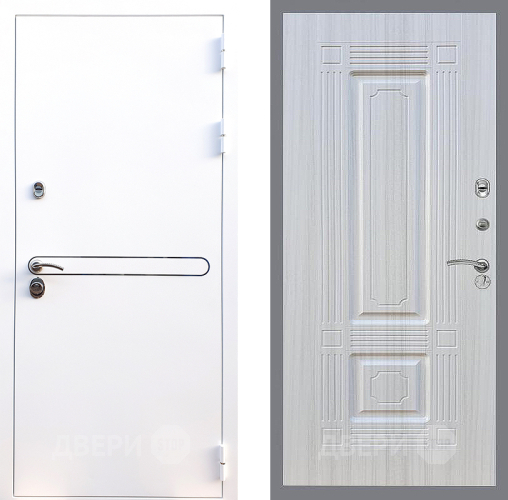 Входная металлическая Дверь Стоп Лайн Вайт ФЛ-2 Сандал белый в Голицыно