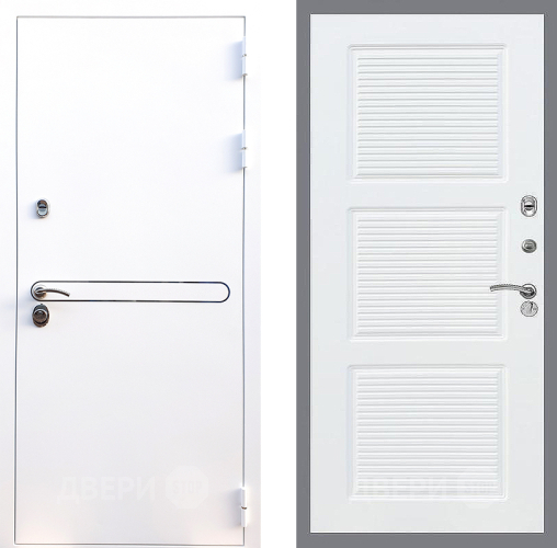 Входная металлическая Дверь Стоп Лайн Вайт ФЛ-1 Силк Сноу в Голицыно