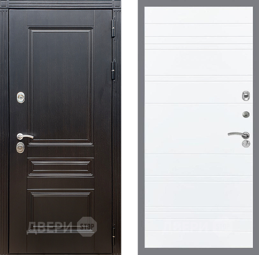 Входная металлическая Дверь Стоп МЕГАПОЛИС Лайн Силк Сноу в Голицыно