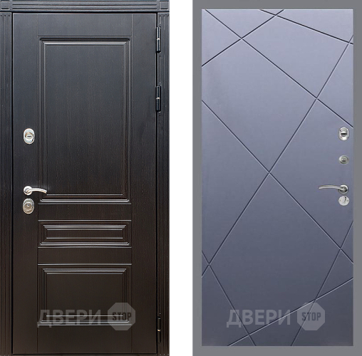 Входная металлическая Дверь Стоп МЕГАПОЛИС ФЛ-291 Силк титан в Голицыно