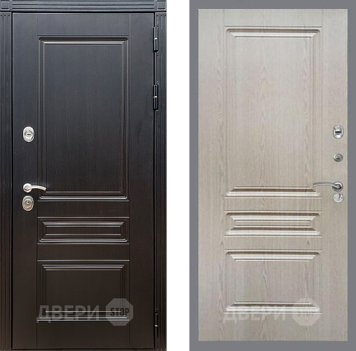 Входная металлическая Дверь Стоп МЕГАПОЛИС ФЛ-243 Беленый дуб в Голицыно
