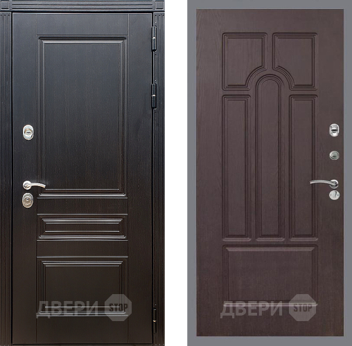 Входная металлическая Дверь Стоп МЕГАПОЛИС ФЛ-58 Венге в Голицыно