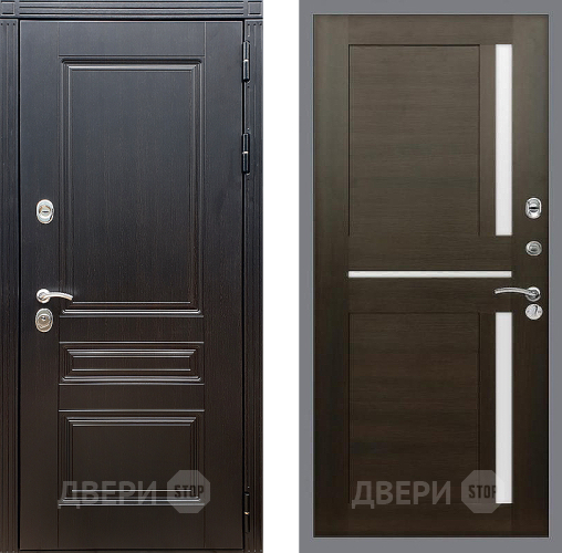 Входная металлическая Дверь Стоп МЕГАПОЛИС СБ-18 Венге в Голицыно