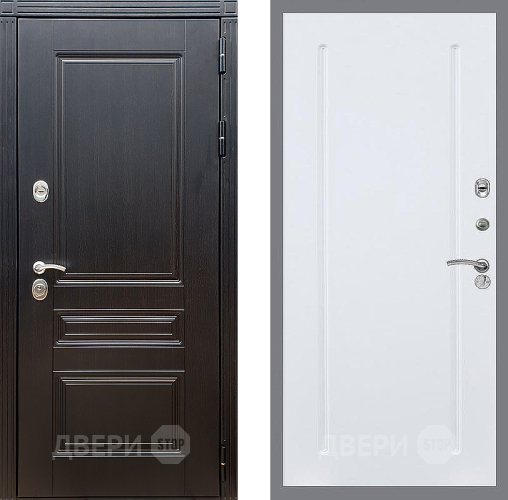 Входная металлическая Дверь Стоп МЕГАПОЛИС ФЛ-68 Силк Сноу в Голицыно