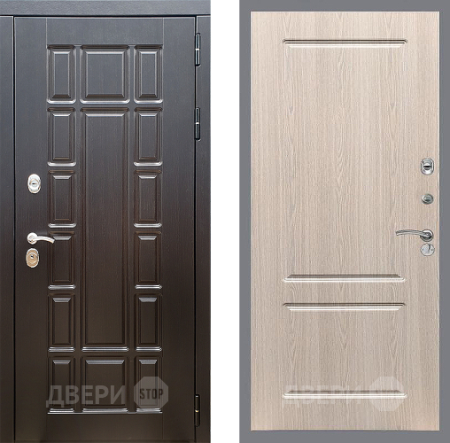 Входная металлическая Дверь Стоп НЬЮ ЙОРК ФЛ-117 Беленый дуб в Голицыно