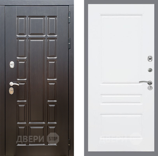 Входная металлическая Дверь Стоп НЬЮ ЙОРК ФЛ-243 Силк Сноу в Голицыно