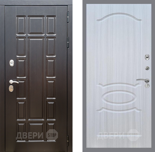 Входная металлическая Дверь Стоп НЬЮ ЙОРК ФЛ-128 Сандал белый в Голицыно