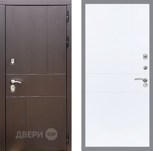 Входная металлическая Дверь Стоп УРБАН ФЛ-290 Силк Сноу в Голицыно