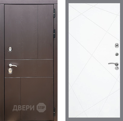 Входная металлическая Дверь Стоп УРБАН ФЛ-291 Силк Сноу в Голицыно
