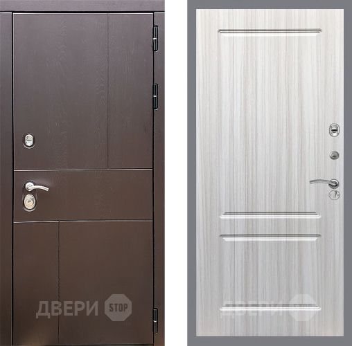 Входная металлическая Дверь Стоп УРБАН ФЛ-117 Сандал белый в Голицыно