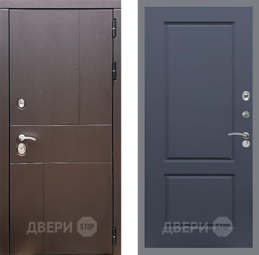Входная металлическая Дверь Стоп УРБАН ФЛ-117 Силк титан в Голицыно