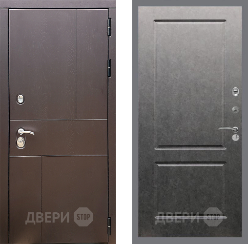 Входная металлическая Дверь Стоп УРБАН ФЛ-117 Штукатурка графит в Голицыно