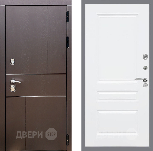 Входная металлическая Дверь Стоп УРБАН ФЛ-243 Силк Сноу в Голицыно
