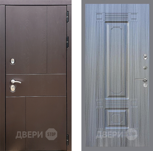 Входная металлическая Дверь Стоп УРБАН ФЛ-2 Сандал грей в Голицыно