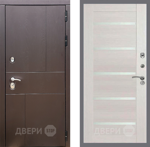 Входная металлическая Дверь Стоп УРБАН СБ-14 Лиственница беж в Голицыно