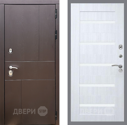 Входная металлическая Дверь Стоп УРБАН СБ-14 Сандал белый в Голицыно