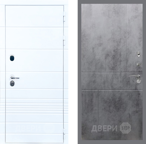Входная металлическая Дверь Стоп ТРЕНДО ФЛ-290 Бетон темный в Голицыно