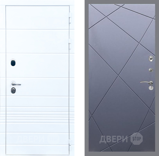 Входная металлическая Дверь Стоп ТРЕНДО ФЛ-291 Силк титан в Голицыно