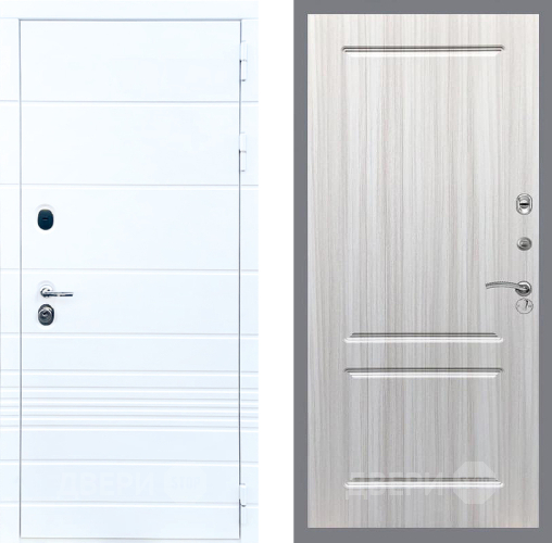 Входная металлическая Дверь Стоп ТРЕНДО ФЛ-117 Сандал белый в Голицыно