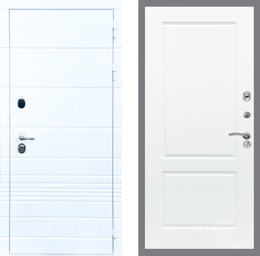 Входная металлическая Дверь Стоп ТРЕНДО ФЛ-117 Силк Сноу в Голицыно