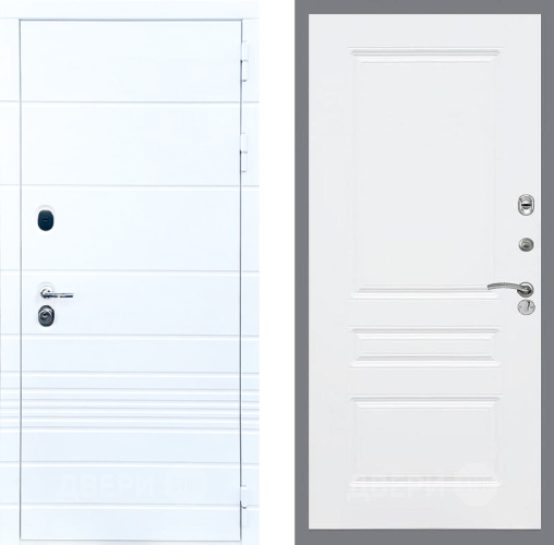 Входная металлическая Дверь Стоп ТРЕНДО ФЛ-243 Силк Сноу в Голицыно