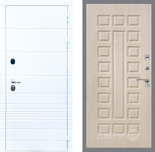 Входная металлическая Дверь Стоп ТРЕНДО ФЛ-183 Беленый дуб в Голицыно