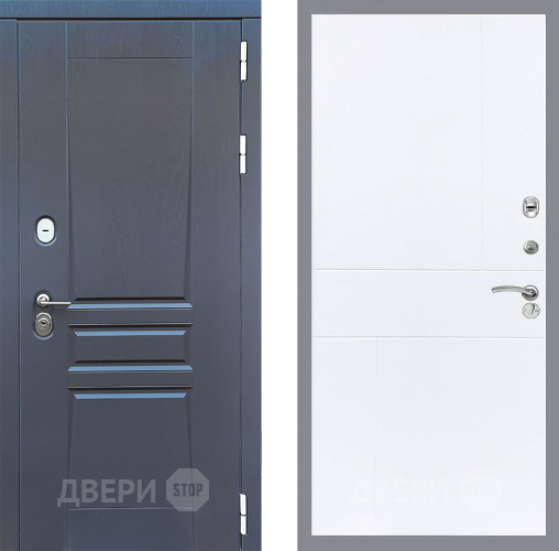 Входная металлическая Дверь Стоп ПЛАТИНУМ ФЛ-290 Силк Сноу в Голицыно