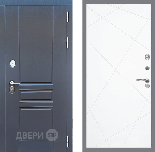 Входная металлическая Дверь Стоп ПЛАТИНУМ ФЛ-291 Силк Сноу в Голицыно