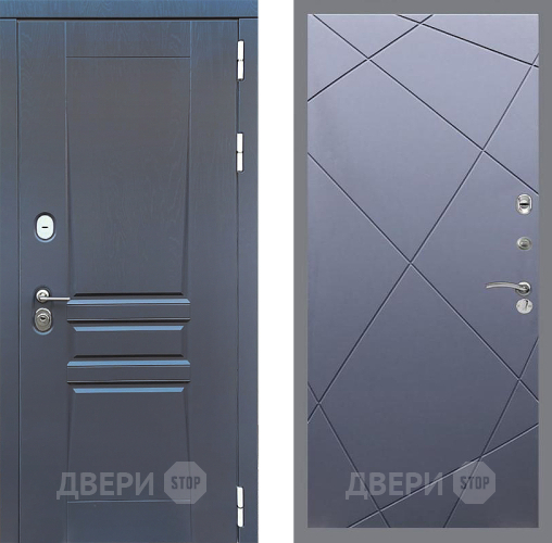 Входная металлическая Дверь Стоп ПЛАТИНУМ ФЛ-291 Силк титан в Голицыно