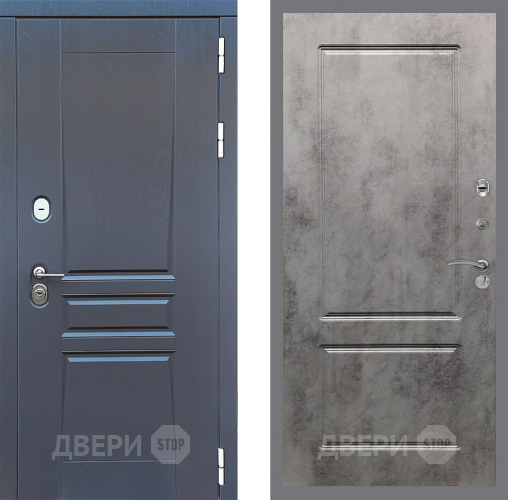 Дверь Стоп ПЛАТИНУМ ФЛ-117 Бетон темный в Голицыно