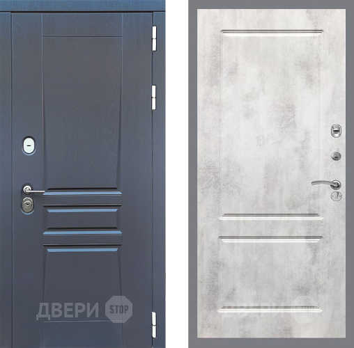 Входная металлическая Дверь Стоп ПЛАТИНУМ ФЛ-117 Бетон светлый в Голицыно