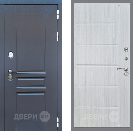 Входная металлическая Дверь Стоп ПЛАТИНУМ ФЛ-102 Сандал белый в Голицыно