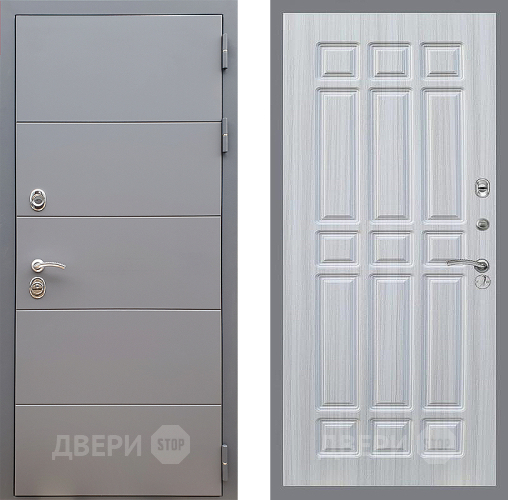 Входная металлическая Дверь Стоп АРТ ГРАФИТ ФЛ-33 Сандал белый в Голицыно