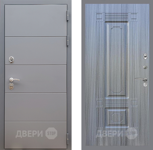 Входная металлическая Дверь Стоп АРТ ГРАФИТ ФЛ-2 Сандал грей в Голицыно