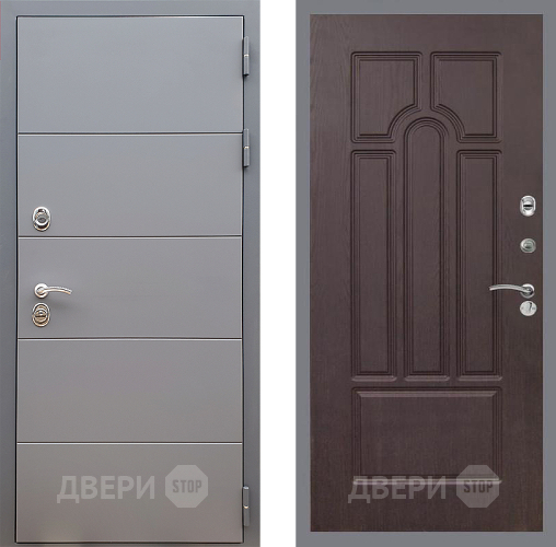 Входная металлическая Дверь Стоп АРТ ГРАФИТ ФЛ-58 Венге в Голицыно