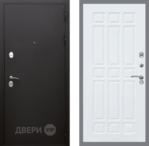 Входная металлическая Дверь Стоп КЛАССИК Шагрень ФЛ-33 Силк Сноу в Голицыно
