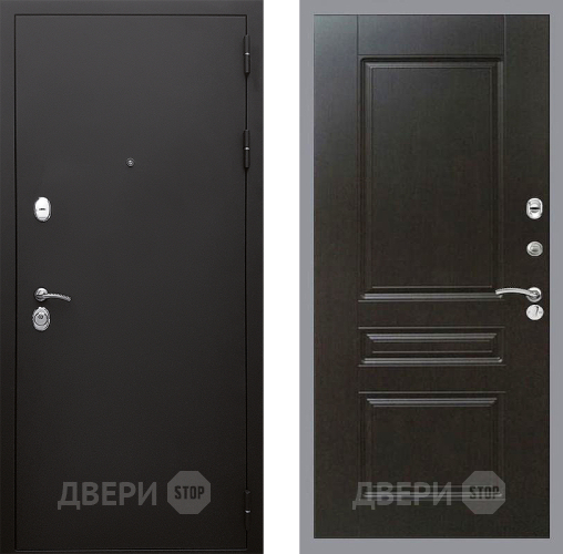 Входная металлическая Дверь Стоп КЛАССИК Шагрень ФЛ-243 Венге в Голицыно